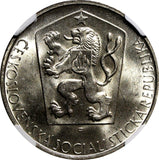 Czechoslovakia Silver 1964 10 Korun Slovak Uprising NGC MS64+ PLUS KM# 56 (008)