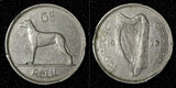 Ireland Republic 1928 6 Pence Irish Wolfhound KM# 5 (28 968)