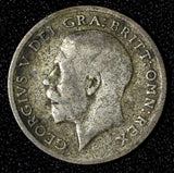 Great Britain George V Silver 1920 6 Six Pence AR-(.925) KM# 815 (28 784)