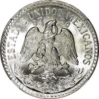 Mexico ESTADOS UNIDOS Silver 1944 M 50 Centavos NGC MS66 GEM BU KM# 447 (044)