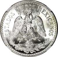 Mexico ESTADOS UNIDOS Silver 1944 M 50 Centavos NGC MS67 GEM BU KM# 447 (047)