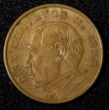 Mexico Brass 1959 10 Centavos Benito Juárez KM# 433 (27 854)