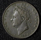 Great Britain George IV Copper 1829 Farthing KM# 697 (28 236)