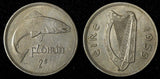 Ireland Republic 1959 Florin 2 Scilling Salmon KM# 15a (28 959)