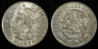 Mexico ESTADOS UNIDOS MEXICANOS 1964 50 Centavos King Cuauhtemoc KM# 451 (055)