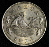 MALTA Copper-Nickel 1972 10 Cents 1st Year Type KM# 11  (28 094)