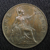 Great Britain Edward VII Bronze 1903 1 Penny 1 YEAR TYPE KM# 794.2 (22 511)