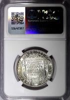 SWEDEN Silver 1932 G 2 Kronor NGC MS63 Death of Gustaf II Adolf BU KM# 805 (001)