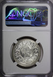 India-British George V Silver 1920 (C) Rupee NGC MS63 Calcutta Mint KM# 524 (49)