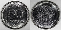 BRAZIL 1986-1988 50 Centavos UNC/BU KM# 604 RANDOM PICK (1 Coin) (25 005)