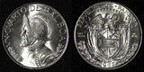 Panama Vasco Núñez de Balboa Silver (.900)  1962 1/4 Balboa GEM BU KM#11.2 (14)