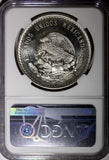 MEXICO Silver 1948 Mo 5 Pesos NGC MS65 Cuauhtemoc 40mm Mint Luster KM# 465 (025)
