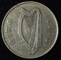 Ireland Republic Copper-Nickel 1975 10 Pence Salmon KM# 23 (28 021)