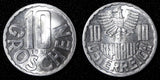 Austria Aluminium 1957 10 Groschen UNC KM# 2878 (29 049)