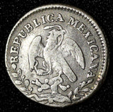 MEXICO Silver 1844 Ga MC 1/2 Real Guadalajara Mint Liberty Cap KM# 370.5 (338)