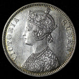 India-British Victoria Silver 1875 (B) Rupee HIGH GRADE  KM# 473.2 (28 294)