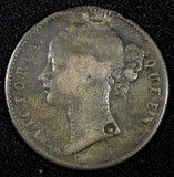 India-British Victoria Silver 1840 1 Rupee 30.5 mm  KM# 458 (27 362)