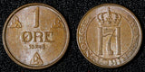 Norway Haakon VII	Bronze 1948 1 Øre GEM BU KM# 367 (30 317)