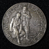 Russia Silver Medal 1914 Russians to Polish Brothers WWI Diakov-1582.1 RARE (65)