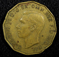 Great Britain George VI 1937 3 Pence 1st Year Type KM# 849 (24 181)