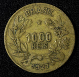 Brazil Aluminum-Bronze 1927 1000 Reis KM# 525 (27 616)