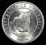 Nicaragua Aluminum 1974 10 Centavos FAO GEM BU KM# 29 (24 262)