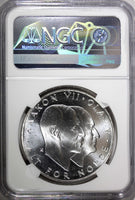 Norway Olav V Silver 1970 25 Kroner NGC MS66 Anniversary of Liberation KM#414(0)