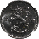 FINLAND Iron 1947 S  50 Penniä NGC MS64 TOP GRADED BY NGC KM# 26b (048)