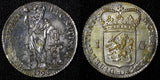 Netherlands UTRECHT Silver 1794 1 Gulden Last Year Type Toned KM# 102.3 (222)