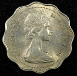 Bahamas Elizabeth II Copper-Nickel 1968 10 Cents Two Bonefish aUNC KM# 4 (999)