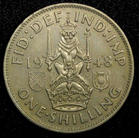 Great Britain George VI Copper-Nickel 1948 1 Shilling KM# 864  (24 206)