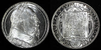 SWEDEN Silver 1932-G 2 Kronor  1 YEAR Death of Gustaf II Adolf BU KM# 805 (51)