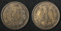 Mexico ESTADOS UNIDOS MEXICANOS Bronze 1906 1 Centavo narrow date KM# 415 (441)