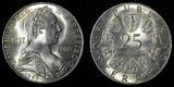 Austria Maria Theresia Silver 1967 25 Schilling UNC KM# 2901 (27 586)