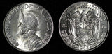 Panama Vasco Núñez de Balboa Silver (.900)  1962 1/4 Balboa GEM BU KM#11.2 (296)