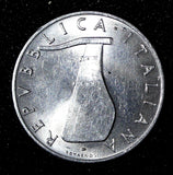 Italy Aluminum 1952 R 5 Lire Dolphin UNC  KM# 92 (27 674)