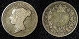 Great Britain Victoria Silver 1839 6 Six Pence  KM# 733.1 (395)