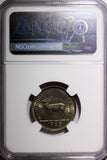Mauritius Elizabeth II 1965 /2 Rupee 1st Year  NGC MS65 TOP GRADED KM# 37.1 (19)