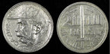 Brazil Silver 1935 2000 Reis Duke of Caxias 1 YEAR TYPE KM# 535 (25 198)