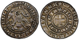 BELGIUM Margaret I of Constantinople 1269 2 Sterlings PCGS AU50 RARE TOP GRADED