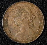 Great Britain Victoria Bronze 1875 H Farthing Birmingham Mint KM# 753 (28 307)