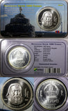 Mongolia Chinggis Khan Silver 2002 1000 Tugrik Mintage-17,000 AR- 0.9250 KM# 199