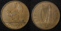 Ireland Republic Bronze 1946 1 Penny Hen with chicks KM# 11 (28 235)
