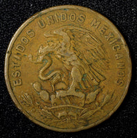 MEXICO  Bronze 1957 Mo 20 Centavos  KM# 440 (27 529)