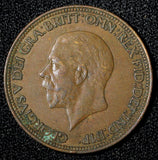 Great Britain George V Bronze 1931 1/2 Penny KM# 837 (28 906)