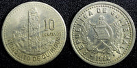 GUATEMALA Copper-Nickel 1994 10 Centavos UNC KM# 277.5 (23 765)