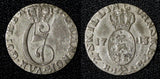 NORWAY Christian VII Silver 1783 HIAB 2 Skilling VF KM# 255 (30 032)
