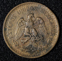 MEXICO  Bronze 1906 2 Centavos 	Wide date  KM# 419 (27 891)