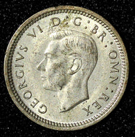 Great Britain George VI Silver 1942 3 Pence KM# 848  (28 200)