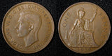 Great Britain George VI Bronze 1938 1 Penny KM# 845 (28 930)